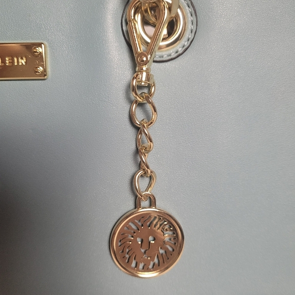 Anne Klein Coast Is Clear Ice Baby Blue Shoulder Bag Gold Hardware - Picture 4 of 15